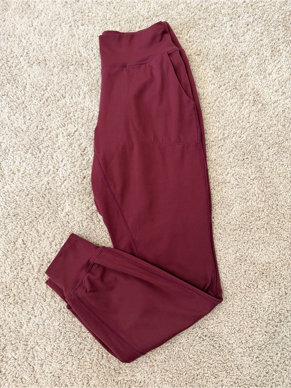 Senita Athletics Burgundy Joggers, Small